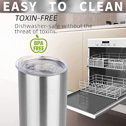 20 oz Skinny Tumblers Bulk Set (12 Count)