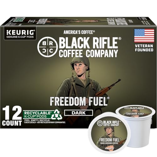 Black Rifle Coffee Dark Roast K Cup Coffee Freedom Fuel 12 Count