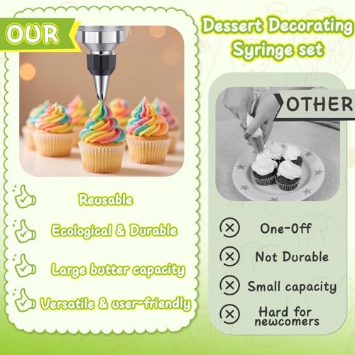 Dessert Decorating Syringe Set (66 Count)