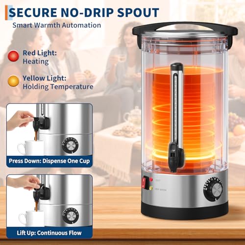 60 Cup Large Coffee Urn with Double Wall Insulation