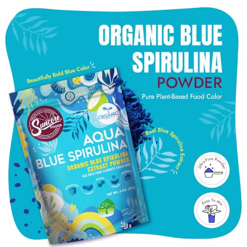 Organic Blue Spirulina Powder 2 oz (2 Ounce)