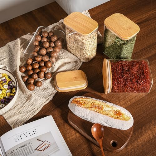 37oz 1.2Qt Rectangle Glass Storage Containers with Lids 6 (6 Count)