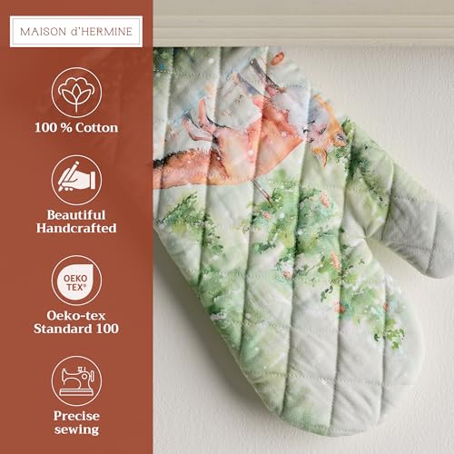 Maison d'Hermine Oven Gloves 100% Cotton Oven Mitt