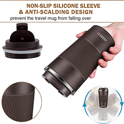 Travel Coffee Mug Spill Proof Leakproof 16 oz Insulated Coffee Mug with Screw Lid