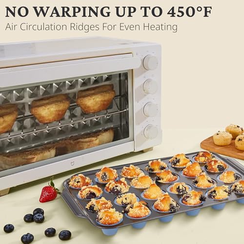 Silicone Mini Muffin Pan with Metal Frame