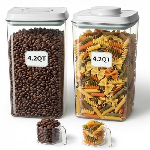 Pop Airtight Food Storage Containers Set with Lids (6 Count)