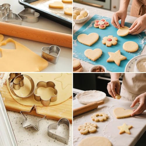Metal Cookie Cutters Set of 12 (12 Count)