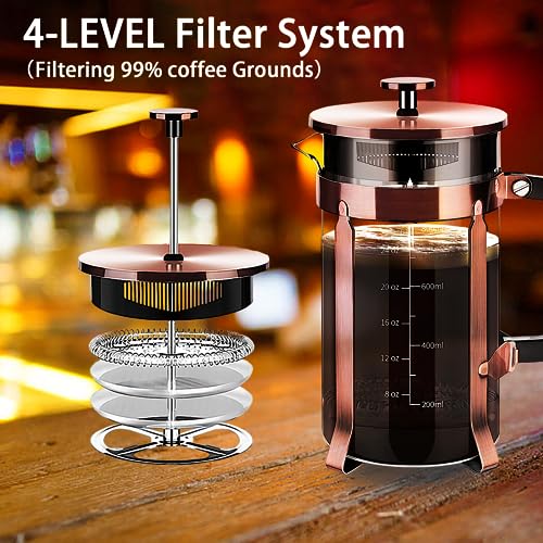 French Press Coffee Maker 304 Stainless Steel Coffee Press