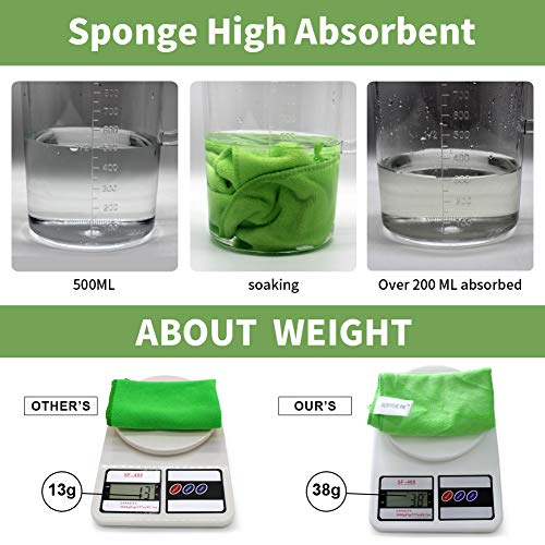 Premium Ultra Absorbent Microfiber Cleaning Cloths (8 Count)