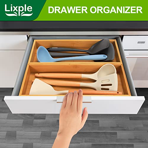 Bamboo Kitchen Drawer Organizer (2 Count)