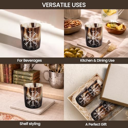 Viking Horn Shot Glasses Set of 12 (12 Count)