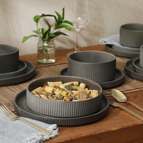 Deerfield 16 Piece Stoneware Dinnerware Set
