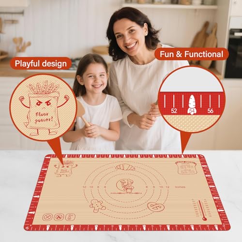 Extra Thick Silicone Baking Mat with Recipes
