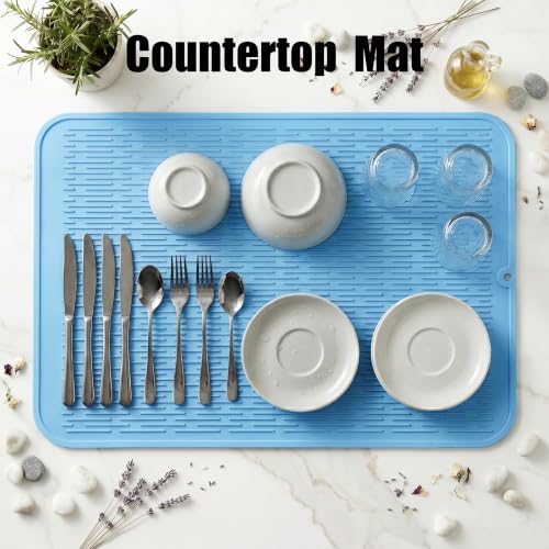 Silicone Dish Drying Mat for Multiple Usage