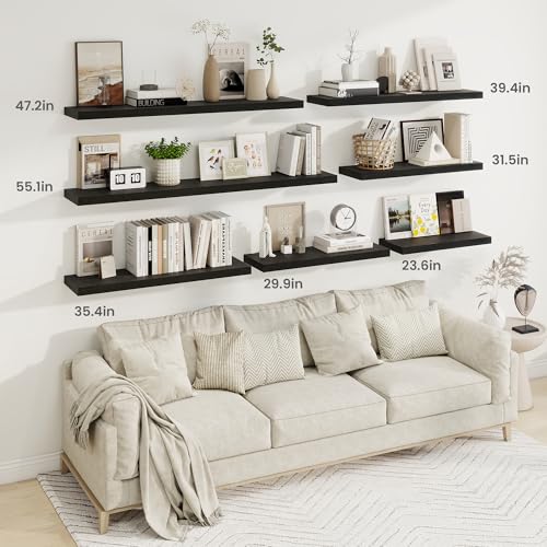 55 Inch Fireplace Mantel Shelf (2 Count)