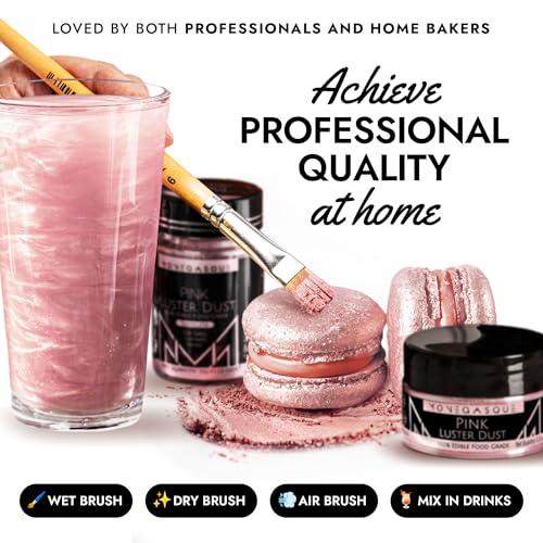 Pink Edible Glitter for Drinks & Cakes