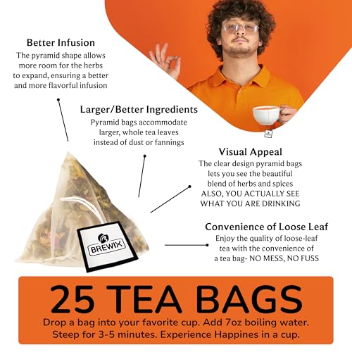 Sweet Orange Hibiscus Tea Bags (25 Count)