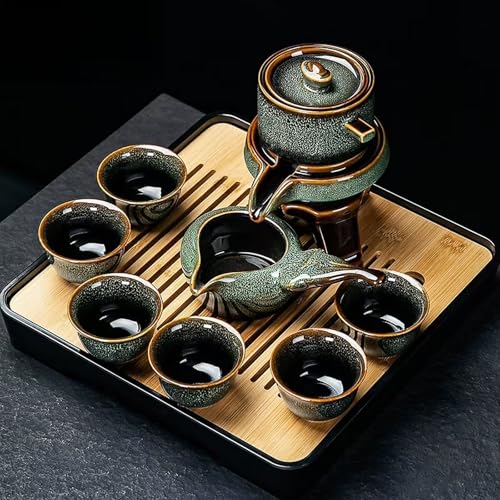 Lazy Tea Set Automatic Stone Grinding Pot