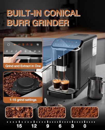 Fully Automatic Espresso Machine with Milk Frother
