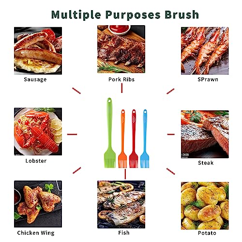 4PCS Silicone Basting Pastry Brush