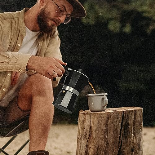 Stovetop Espresso Maker Aluminum Moka Pot 6 Cups Cuban Coffee Maker Stovetop Coffee Maker Moka Italian Espresso