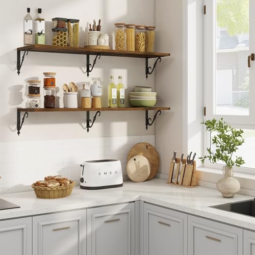 12 Inch Deep Floating Shelves for Wall (2 Count)