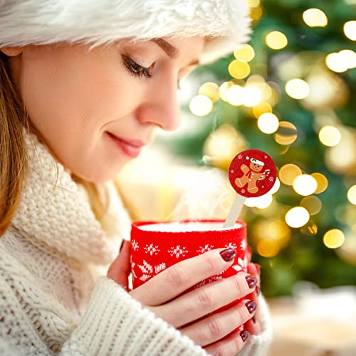 120 Pcs Wooden Christmas Coffee Stirrers Stir Sticks