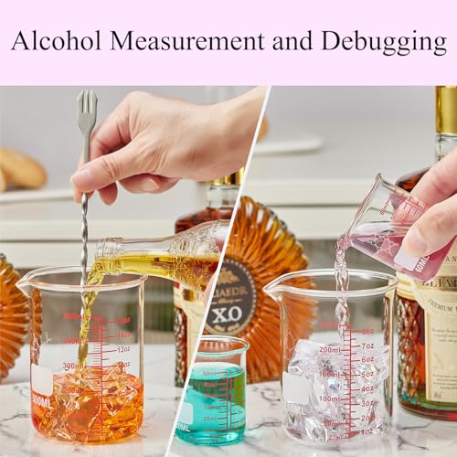 High Borosilicate Glass Measuring Cup Set