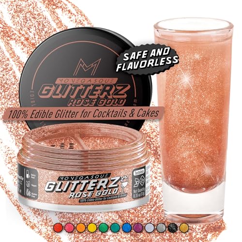 Rose Gold Edible Glitter for Drinks & Cakes