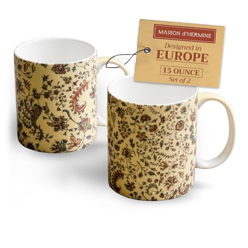 Coffee Mug with Handles Tea Cups (2 Count)