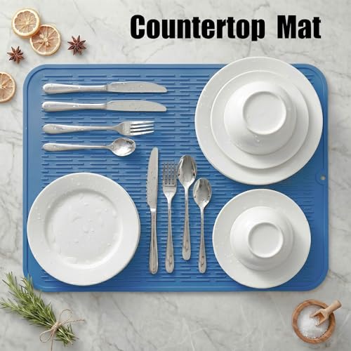 Silicone Dish Drying Mat for Multiple Usage