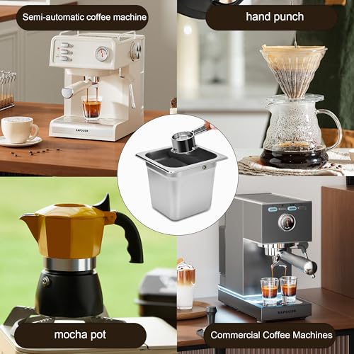 Stainless Steel Coffee Knock Box (50 Fl Oz)