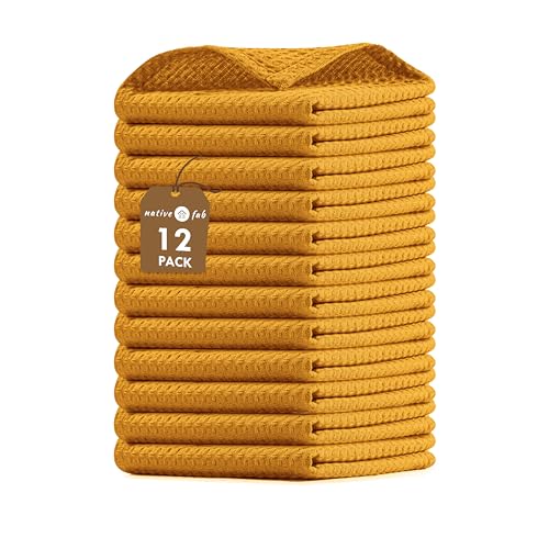 Waffle 12 Pack Dish Cloths (12 Count)