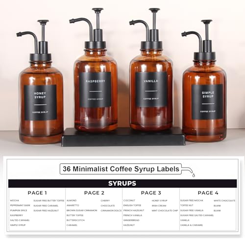 Coffee Syrup Dispenser (4 Count)