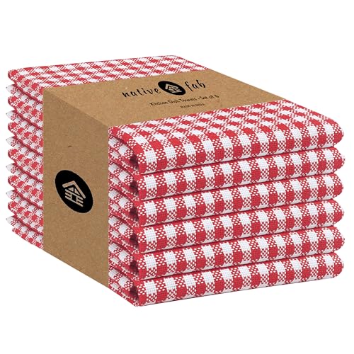 6 Pack Kitchen Towel with Hanging Loop 16x26 inches (6 Count)