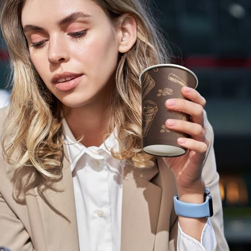 12 oz 180 Pack Coffee Cups Disposable Thickened Paper Coffee Cups (180 Count)