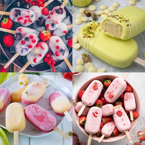 Large Oval 4 Cavities Silicone Popsicle Molds (153 Count)
