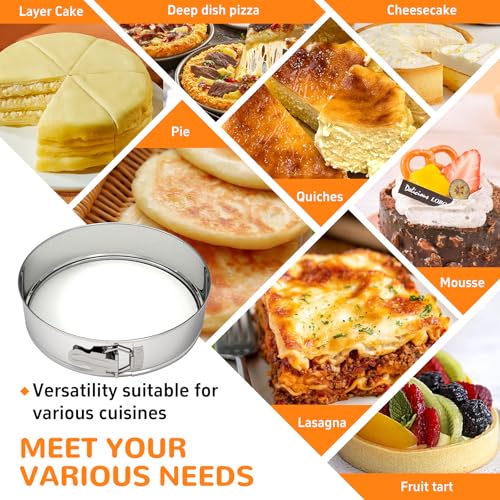 10 Inch 304 Stainless Steel Springform Pan with Removable Bottom