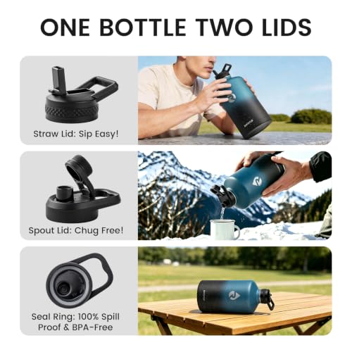 One Gallon Water Bottle Insulated 128 oz