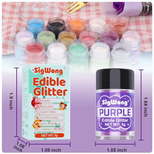 Purple Edible Glitter