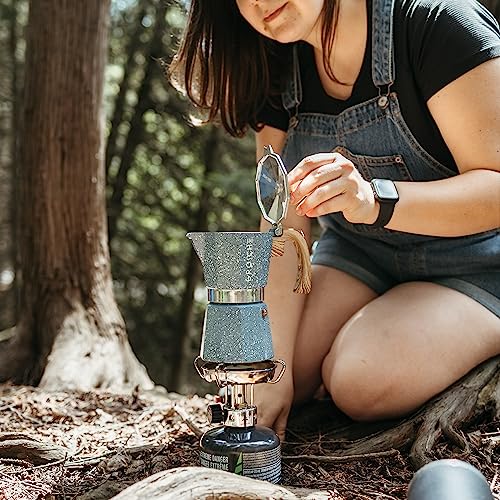 Milano Stovetop Espresso Maker Moka Pot 9espresso Cup 15.2oz Indigo (6 Count)