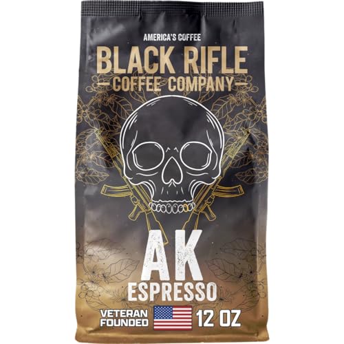 Black Rifle Coffee Medium Roast Ground Coffee AK Espresso 12 oz (12 Ounce)