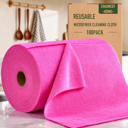 Microfiber Cleaning Cloth Roll (100 Count)