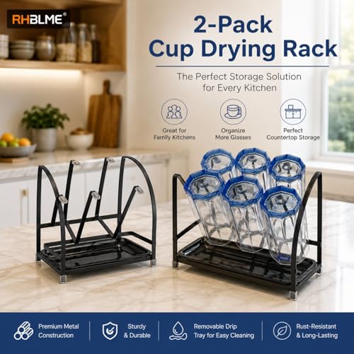 2 Packs Glass Drying Rack (16 Ounce)