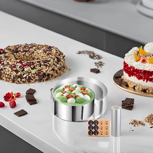 Cake Rings Mousse Mold Acetate Cake Collar Set