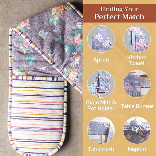 Double Oven Mitts 100% Cotton Double Oven Glove