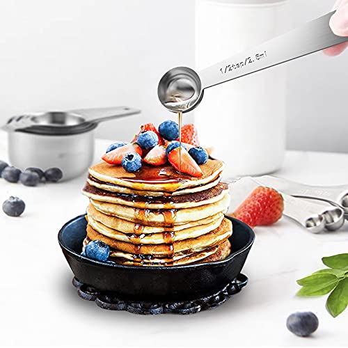 21 Pcs Stainless Steel Measuring Cups and Spoons Set
