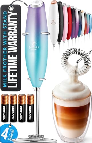 Powerful Milk Frother Wand With Duracell Batteries