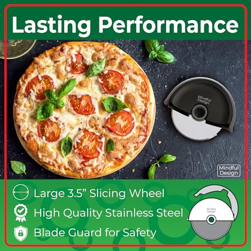 Pizza Cutter Wheel with Protective Blade Cover