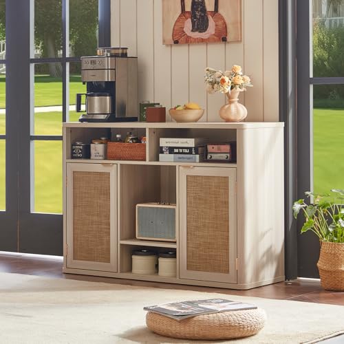 Rattan Wine Bar Cabinet with 2 Doors